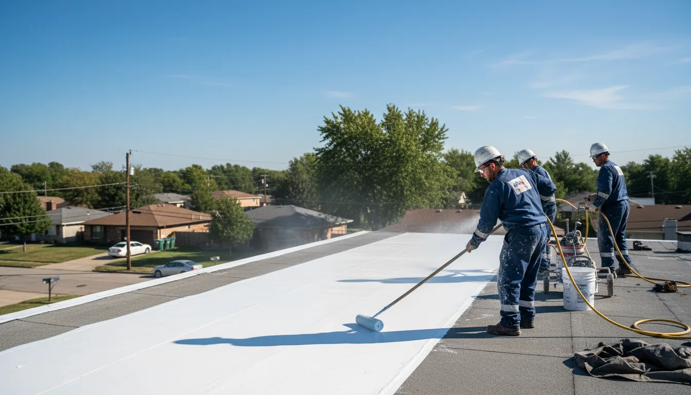 Commercial roof coating in Mound Bayou, MS near me